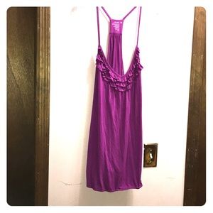 Racer Back Ruffle Tank Top